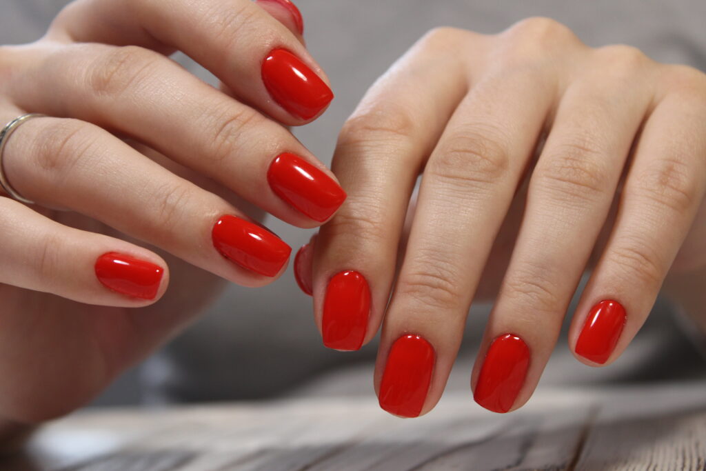 sexy red manicure