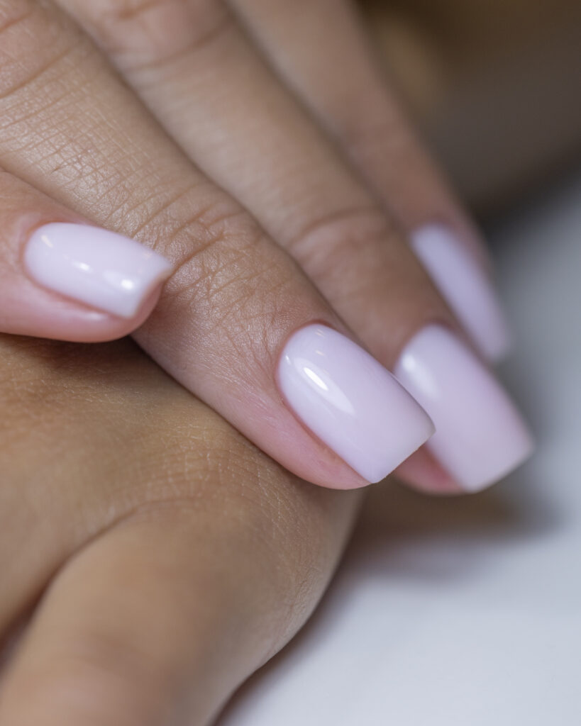 after nail treatment in professional beauty salon